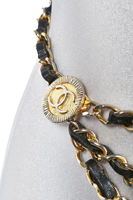 Lot 15 - Two Chanel gilt chain belts, 1984 and 1990-1991