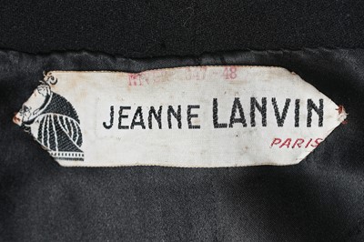 Lot 74 - A Jeanne Lanvin haute couture dinner ensemble, Autumn-Winter 1947-48