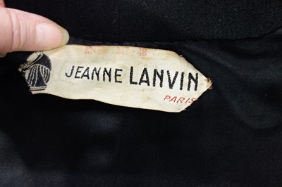 Lot 74 - A Jeanne Lanvin haute couture dinner ensemble, Autumn-Winter 1947-48