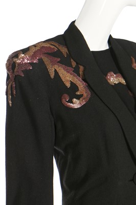 Lot 74 - A Jeanne Lanvin haute couture dinner ensemble, Autumn-Winter 1947-48