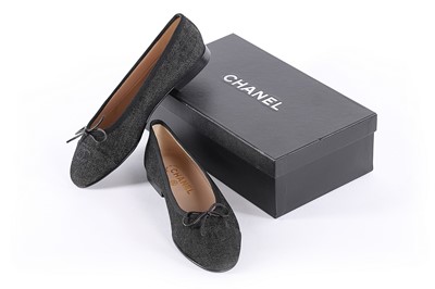 Lot 232 - A pair of Chanel ballet pumps, modern, of...