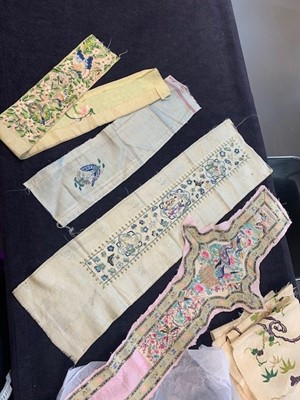 Lot 463 - An embroidered bodice, Chinese for the European market, 1920s and others