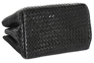 Lot 38 - A Bottega Veneta black leather handbag, 2000s