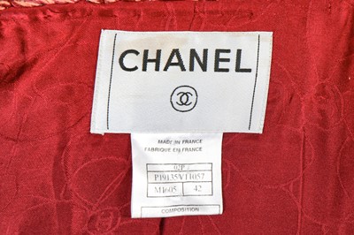 Lot 14 - A Chanel wool-blend tweed jacket in shades of ice-blue and white, Spring-Summer 1997