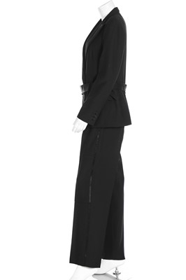 Lot 56 - A Gucci black wool 'tuxedo' suit, 2010s