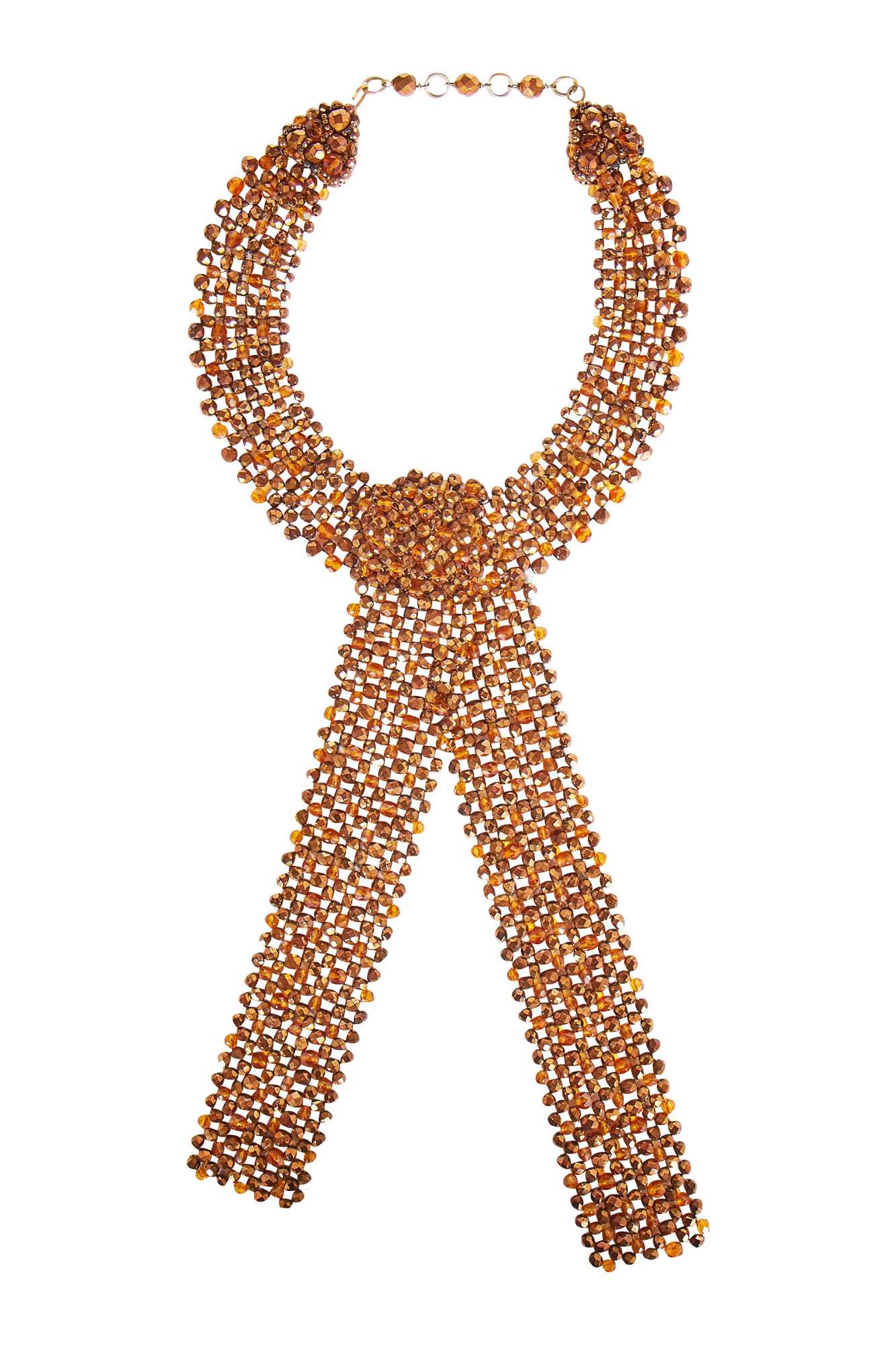Click for high resolution Lot 23 - A Coppola e Toppo beaded 'tie' necklace, 1960s
