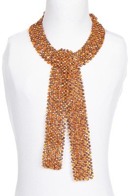 Lot 23 - A Coppola e Toppo beaded 'tie' necklace, 1960s