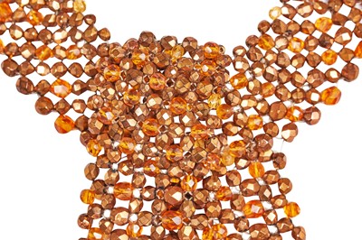 Lot 23 - A Coppola e Toppo beaded 'tie' necklace, 1960s