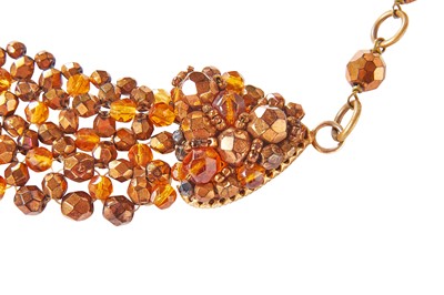 Lot 23 - A Coppola e Toppo beaded 'tie' necklace, 1960s