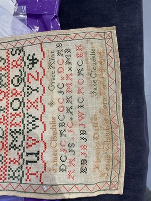 Lot 248 - A group of needlework samplers, English, 19th century