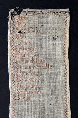 Lot 248 - A group of needlework samplers, English, 19th century