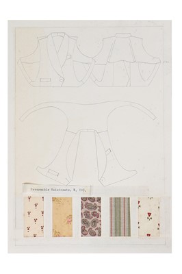 Lot 167 - Two rare and early John Galliano fashion sketches, 'Incroyables' Degree show collection, 1984
