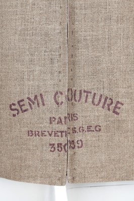 Lot 190 - A Martin Margiela 'Semi Couture' linen bodice, Autumn-Winter 1997-98