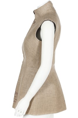 Lot 190 - A Martin Margiela 'Semi Couture' linen bodice, Autumn-Winter 1997-98
