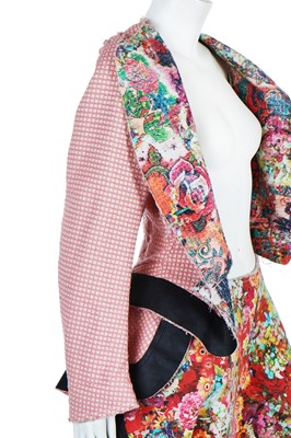 Lot 71 - A Rei Kawakubo/Comme des Garçons digitally-printed floral cotton ensemble, Spring-Summer 2004 Ready-To-Wear