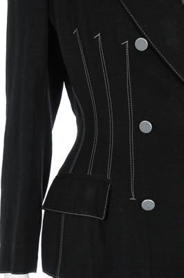 Lot 111 - A Vivienne Westwood black velvet corset