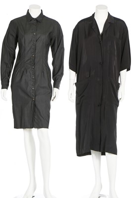 Lot 137 - A Jean Paul Gaultier black wool gabardine suit, 1980s