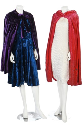 Lot 219A - A good group of velvet evening wear in jewel tones, 1920s-30s