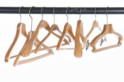 Lot 183A - A large bag of wooden hangers