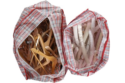Lot 183 - A large bag of wooden hangers
