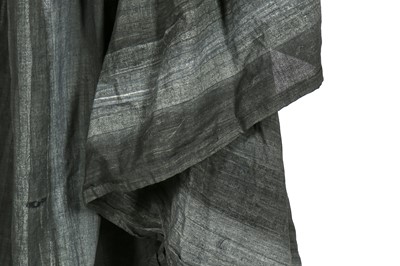 Lot 164 - A rare Westwood/McLaren grey cotton smock-dress, 'Punkature' collection, Spring-Summer 1983