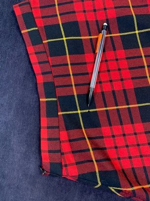 Lot 408 - A rare complete Alexander McQueen tartan ensemble, 'Joan' collection, Autumn-Winter 1998-99