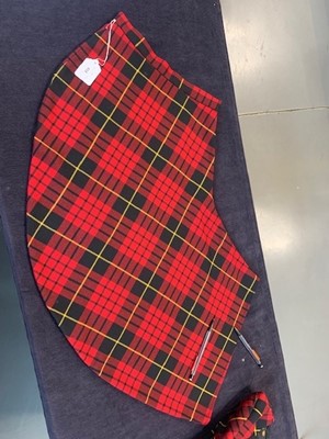 Lot 408 - A rare complete Alexander McQueen tartan ensemble, 'Joan' collection, Autumn-Winter 1998-99