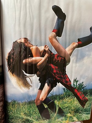 Lot 408 - A rare complete Alexander McQueen tartan ensemble, 'Joan' collection, Autumn-Winter 1998-99