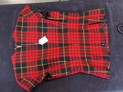Lot 408 - A rare complete Alexander McQueen tartan ensemble, 'Joan' collection, Autumn-Winter 1998-99