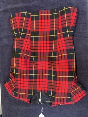 Lot 408 - A rare complete Alexander McQueen tartan ensemble, 'Joan' collection, Autumn-Winter 1998-99