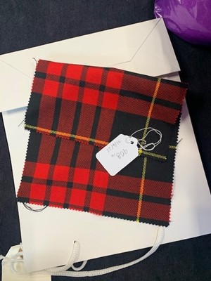Lot 408 - A rare complete Alexander McQueen tartan ensemble, 'Joan' collection, Autumn-Winter 1998-99