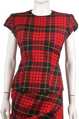 Lot 408 - A rare complete Alexander McQueen tartan ensemble, 'Joan' collection, Autumn-Winter 1998-99