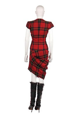 Lot 408 - A rare complete Alexander McQueen tartan ensemble, 'Joan' collection, Autumn-Winter 1998-99