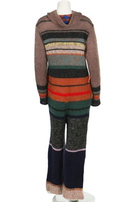 Lot 188 - A rare Yohji Yamamoto voluminous striped knitted jumpsuit, Autumn/Winter 1998-99