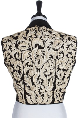 Lot 249 - A fine and rare Balenciaga couture embroidered waistcoat/bodice, Spring-Summer 1946