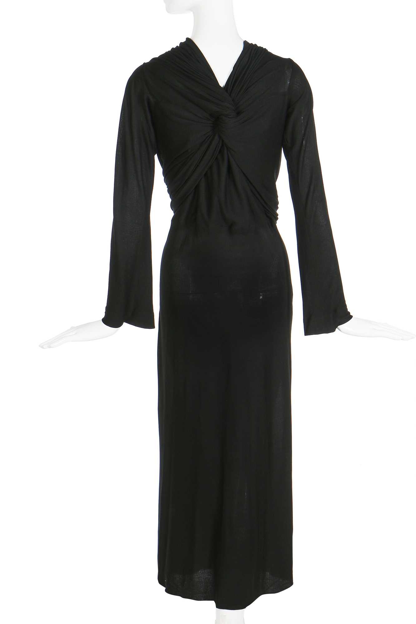 Lot 67 - A rare and early Alix Barton/ Madame Grès couture draped silk jersey evening gown, circa 1936