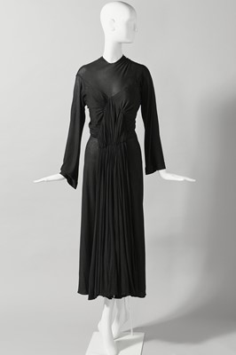 Lot 67 - A rare and early Alix / Madame Grès couture draped silk jersey evening gown, circa 1936