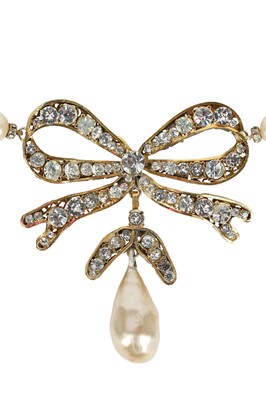 Lot 12 - A fine Chanel two-strand 'pearl' sautoir, 1971-1981