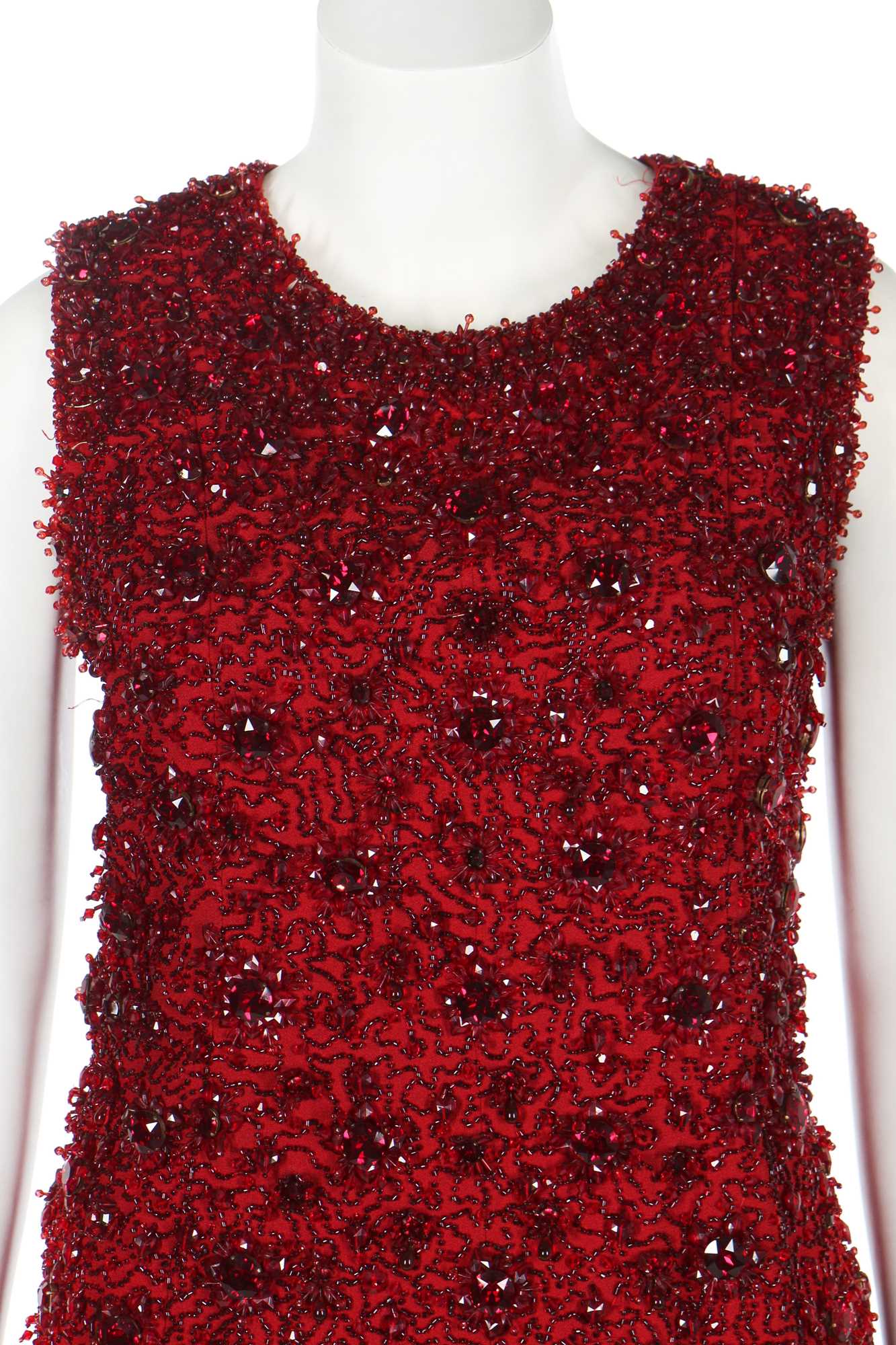 Click for high resolution Lot 90 - A Felisa-Jose Luis couture embellished silk-crêpe cocktail dress, late 1960s
