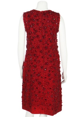 Lot 90 - A Felisa-Jose Luis couture embellished silk-crêpe cocktail dress, late 1960s