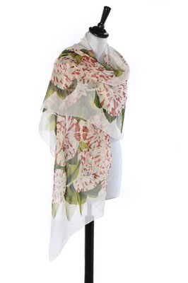 Lot 22 - Two Chanel silk scarves, modern, both of...
