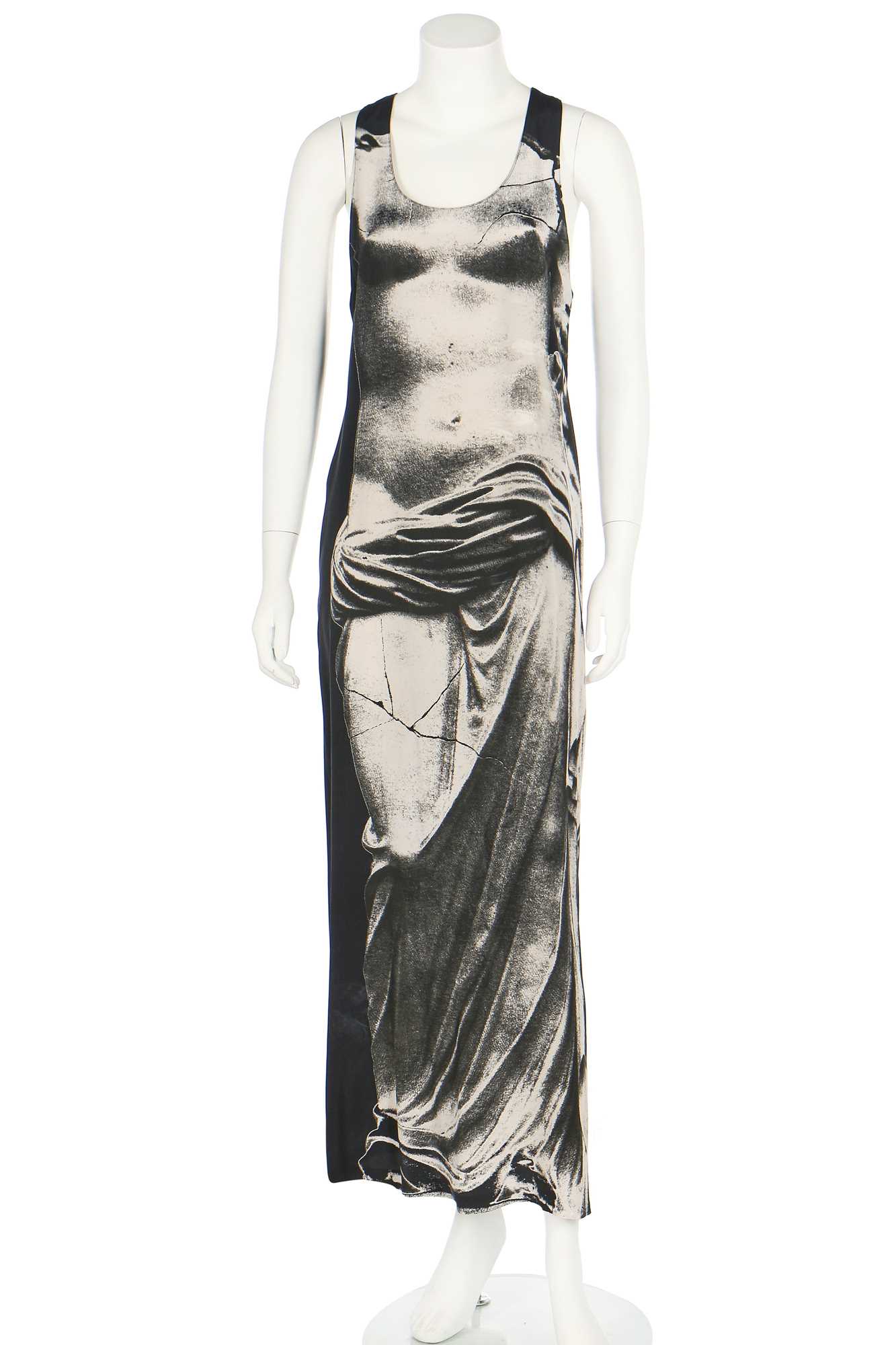 Lot 217 - A Jean Paul Gaultier printed silk 'statue'