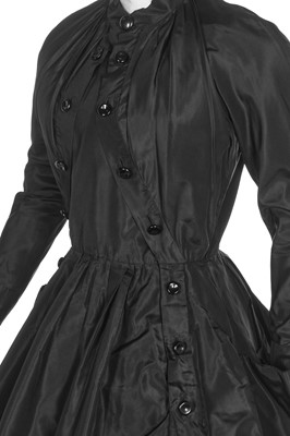 Lot 81 - A Christian Dior New York black paper taffeta dinner dress, 1951