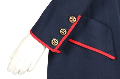Lot 9 - A Chanel by Lagerfeld military-inspired coat, 1990s