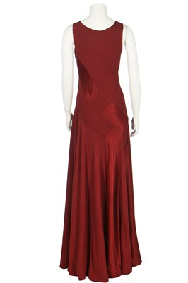 Lot 172 - A John Galliano bias-cut evening gown, 'Charles James' collection, Spring-Summer 1989