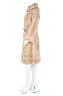 Lot 16 - A Noble Furs blonde mink coat, 1960s,...