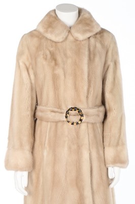Lot 16 - A Noble Furs blonde mink coat, 1960s,...