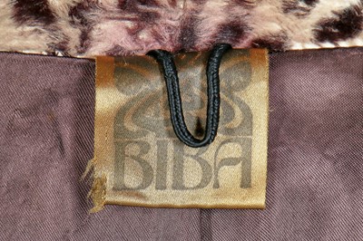 Lot 124 - A good Biba faux leopard plush swing jacket, 1973-75