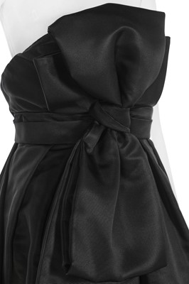 Lot 247 - A Christian Dior by John Galliano black silk faille evening gown, Autumn-Winter 2008