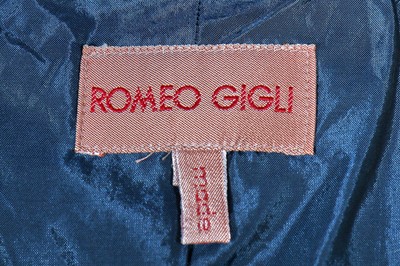 Lot 200 - A Romeo Gigli midnight-blue velvet coat, Autumn-Winter 1994-95
